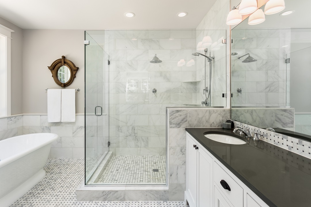 Glass canopy, tempered glass panels, and modern interior design in Singapore