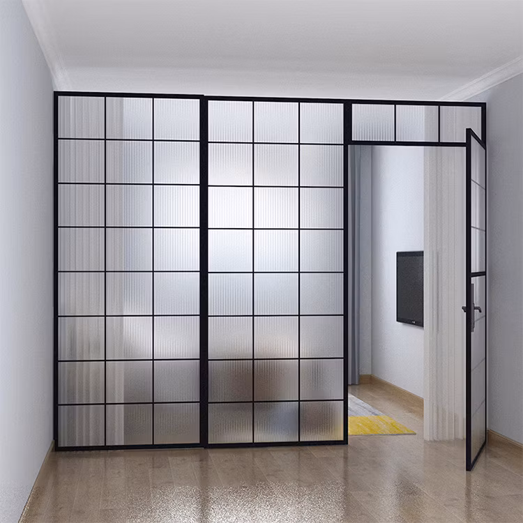 Frosted Glass Door with Fix panel